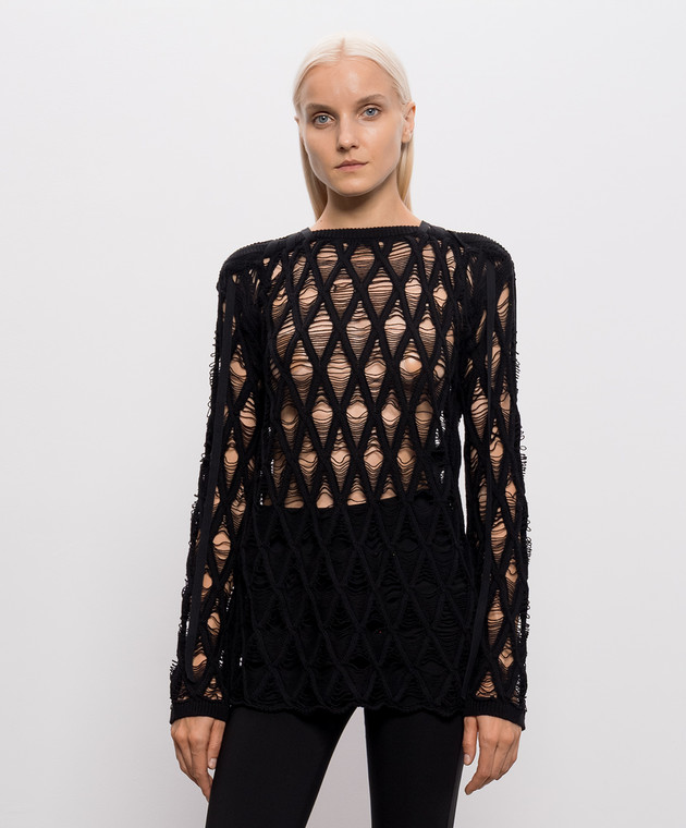 Ann Demeulemeester Чорний джемпер Izabel з кашеміром B0014343KN085 зображення 3