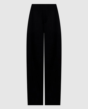Victoria Beckham Черные штаны Eugenie из шерсти 1425WTR006632C