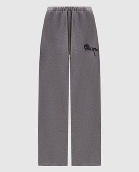 Maison Margiela MM6 Серые спортивные брюки с принтом S62KB0273S25337
