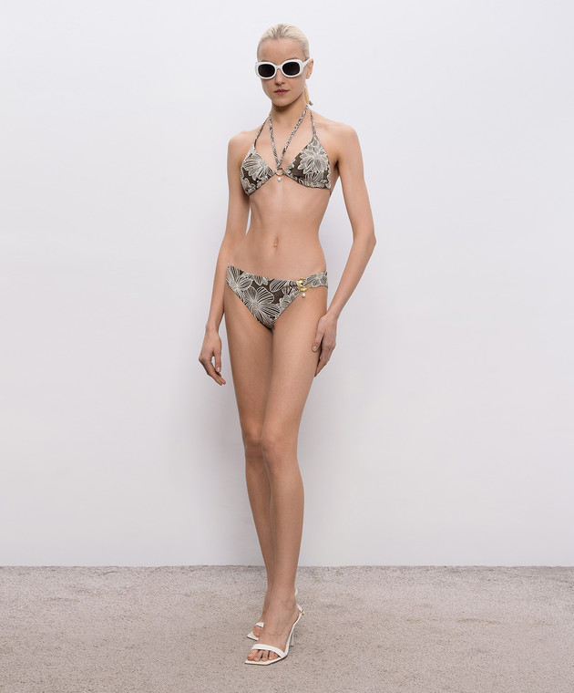 Twinset Коричневий ліф від купальника в квітковий візерунок 261LMMB22 зображення 2