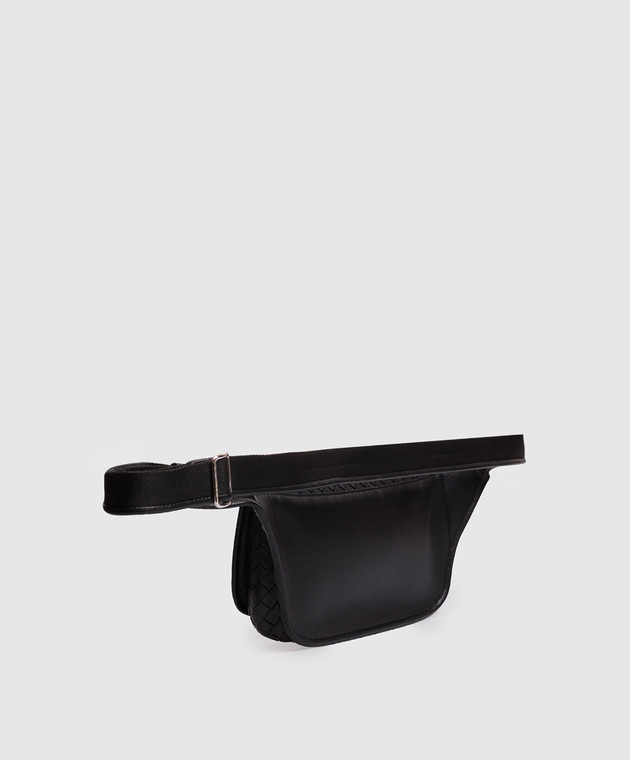 Bottega Veneta Чорна шкіряна поясна сумка Veneto 876334V6SE0 зображення 3