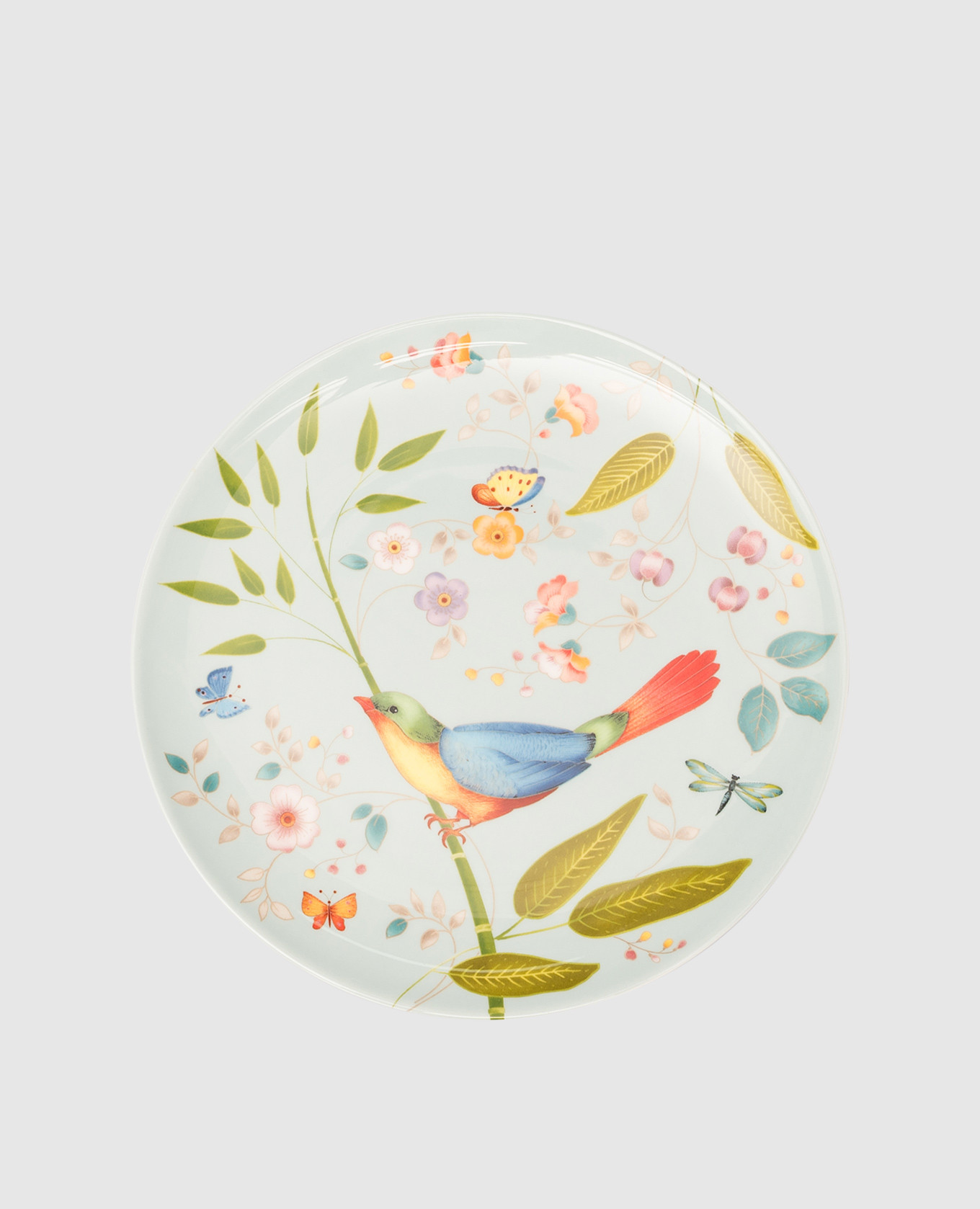 Голубая фарфоровая десертная тарелка Incanto di Primavera