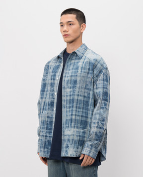 Juun.j Блакитна сорочка в клітинку JC6364P02Q