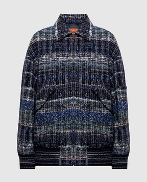 Missoni Синяя куртка с шерстью DS26WC06BC006I