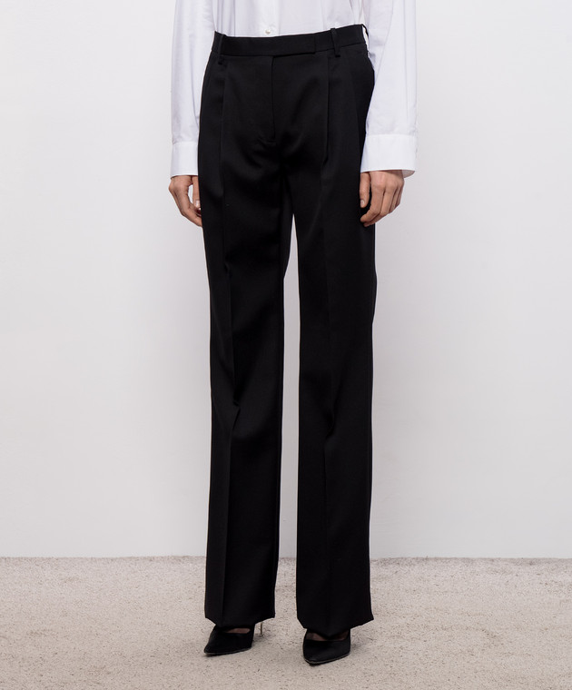 Tom Ford Черные брюки из шерсти и шелка PAW688FAX1746 изображение 3
