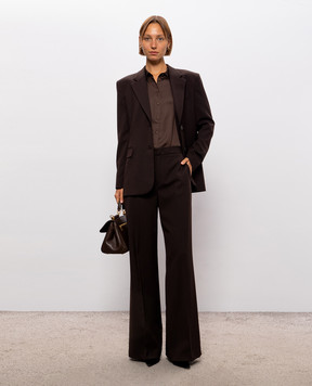 Twinset Коричневые блузки в узоре 262TT2490