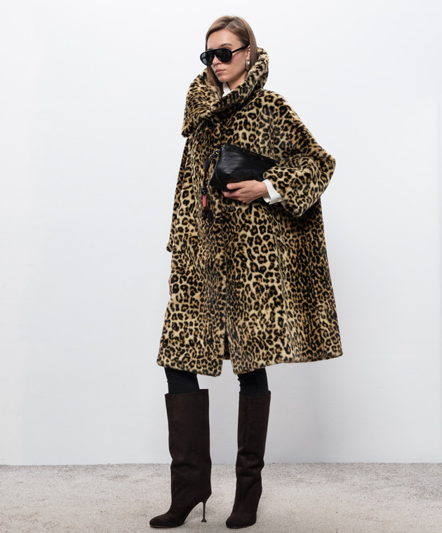 Givenchy Пальто в леопардовый принт BWC0GE31EG изображение 2
