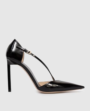 Tom Ford Чорні шкіряні лаковані туфлі W3809LCL072P
