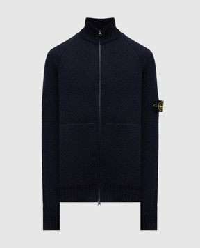 Stone Island Синій кардиган з вовною K2S155100051S00N1