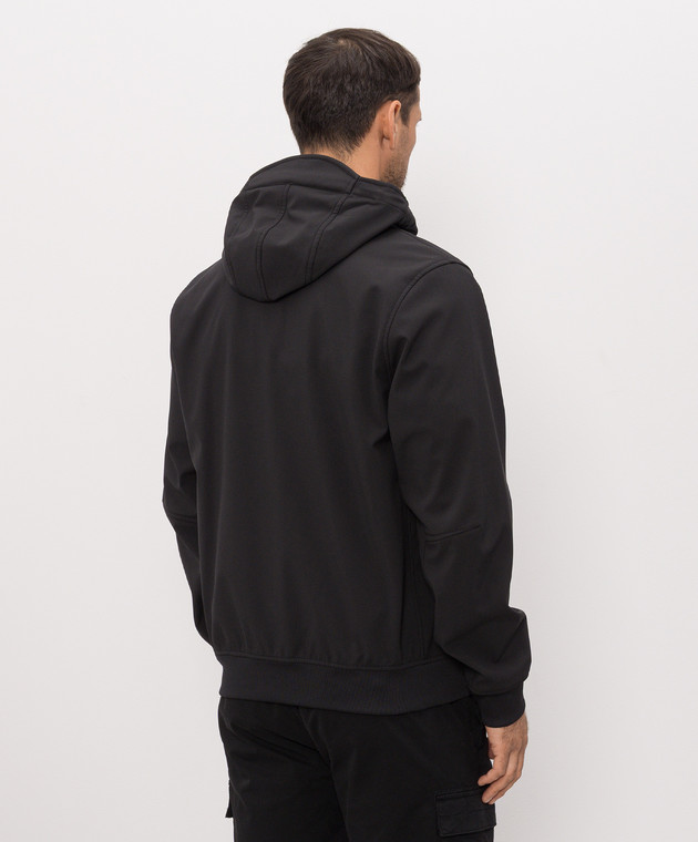 Stone Island Черная куртка с капюшоном с логотипом L2S15Q100004S0B22 изображение 4