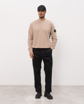 Stone Island Черные брюки с нашивкой логотипа L1S153100003S0004