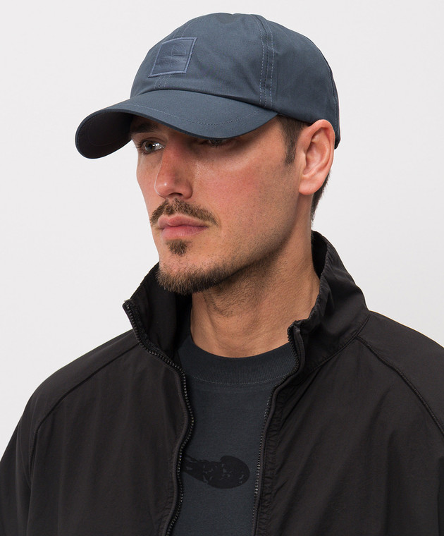 Stone Island Голубая кепка с нашивкой логотипа L1S159100017S0F01 изображение 2