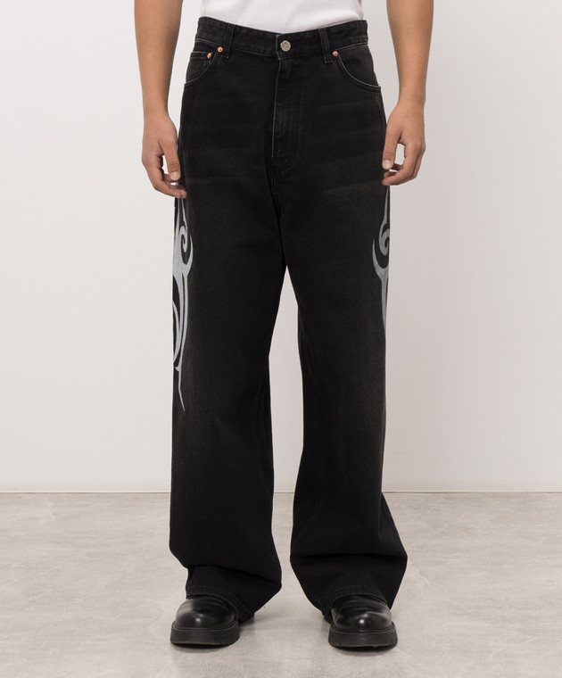 Vetements Черные джинсы MH27DJ090B изображение 3