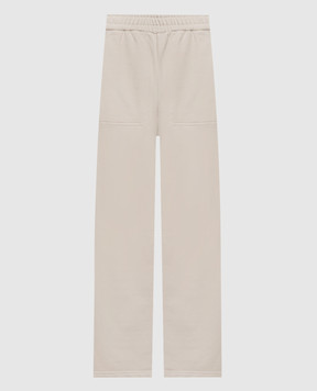 Brunello Cucinelli Спортивные штаны цвета айвори MN05NB2X99