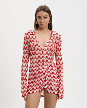 Missoni Рожева сорочка у візерунок MS26SK0ABR014I