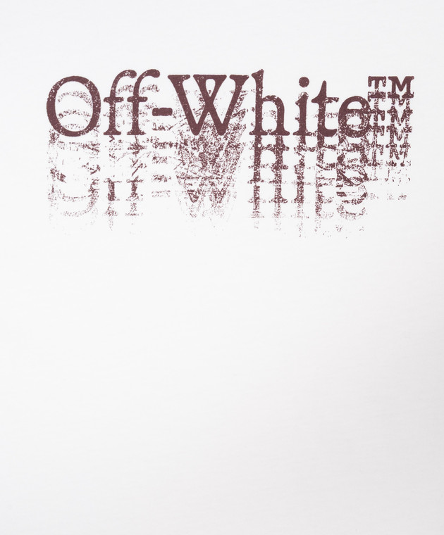 Off-White Детская белая футболка Big Bookish Stamp 44BAA002F26J001 изображение 3