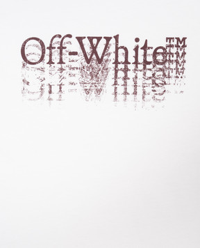 Off-White Дитяча біла футболка Big Bookish Stamp 44BAA002F26J001
