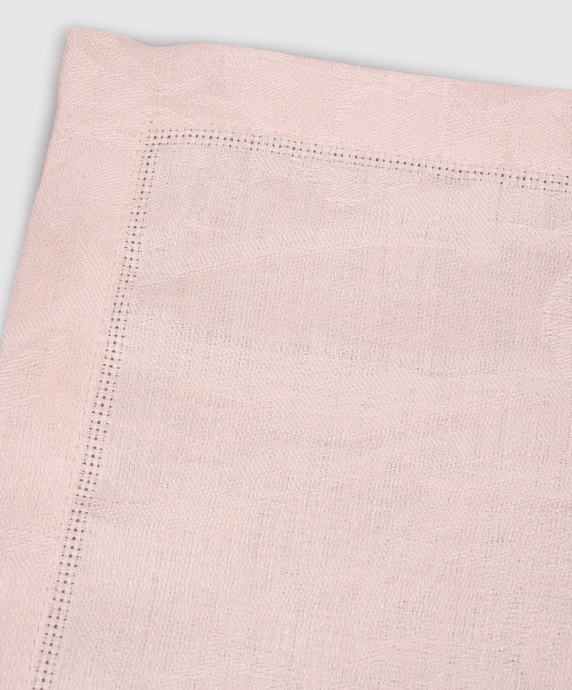 Le Jacquard Fraincais Рожевий столовий килимок Tivoli з льону 22509 зображення 2