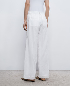 Brunello Cucinelli Білі штани з ланцюжком моніль M0F91P9174