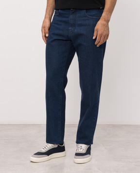 Canali Джинси синього кольору з патчем логотипа PD0166791747