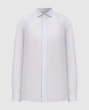 Brunello Cucinelli Біла сорочка в смужку MY6580627