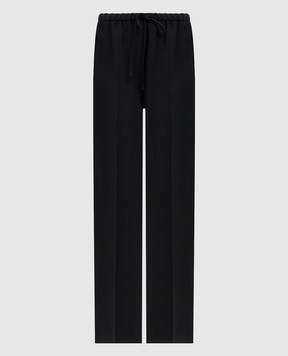 Toteme Черные брюки с льном 242WRB1709FB0159