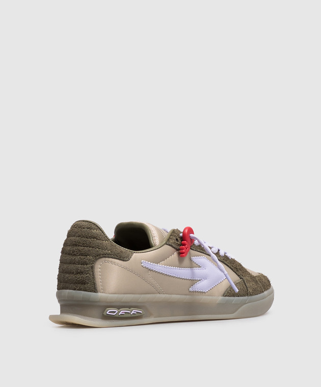 Off-White Комбинированные кроссовки End of Play цвета хаки OWIA28NZ26FAB002 изображение 3