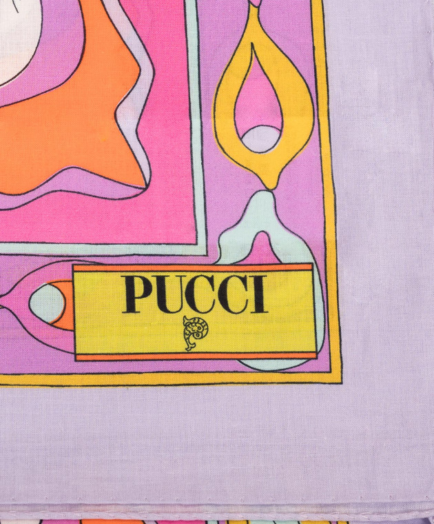 PUCCI Фіолетове парео в принт 6HPD206H976 зображення 3