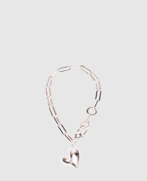 Jenny Bird Серебристый браслет Puffy Heart JB2144HPSW