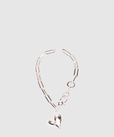 Серебристый браслет Puffy Heart