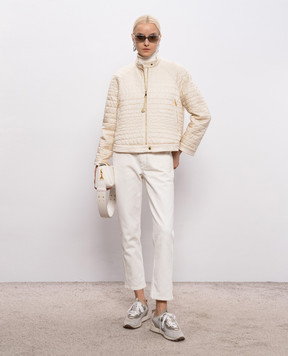 Moncler Бежева пухова куртка Aubrietaa L10931A00053597YF