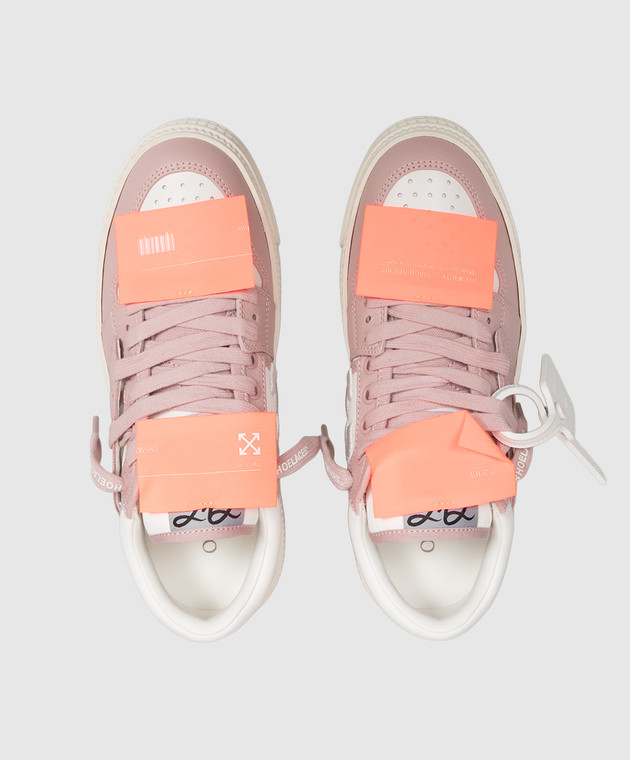 Off-White Рожеві комбіновані кросівки 3.0 Court OF06206102 зображення 4