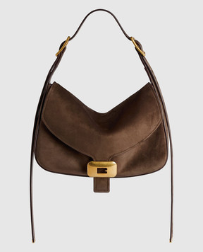 Balenciaga Коричнева сумка з нубуку Clicca 8686722ACJ8