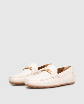 Bally Білі шкіряні лофери Clay WD051SVT005