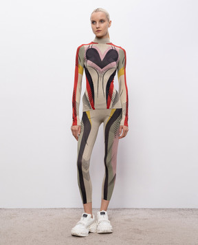 Off-White Леггинсы с узором логотипа 2LI00236K