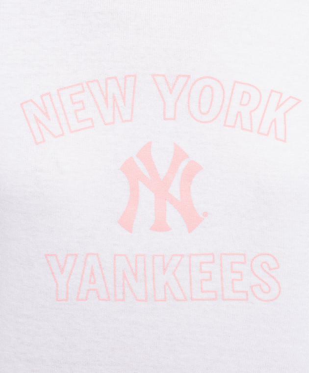 Sporty & Rich Біла укорочена футболка Yankees Arch Baby TO1391718694WH099 зображення 5