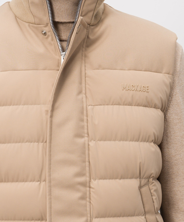 Mackage Бежевый пуховый жилет BRODY-Z BRODYZ изображение 5