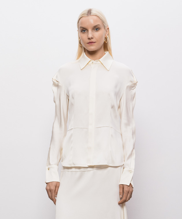 Victoria Beckham Блуза кольору айворі 1226WSH007231A зображення 3