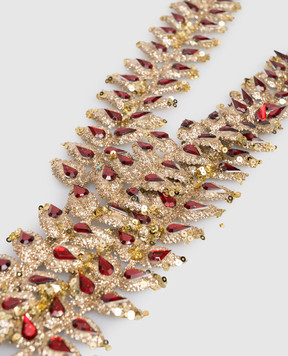 EDG Декоративная рождественская ветвь папоротника с кристаллами 232956480