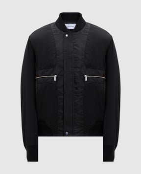 Off-White Чорний бомбер 44MEH05GF5F001