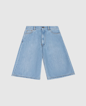 Palm Angels Дитячі сині джинси з патчем логотипа PGYB004S26DEN001