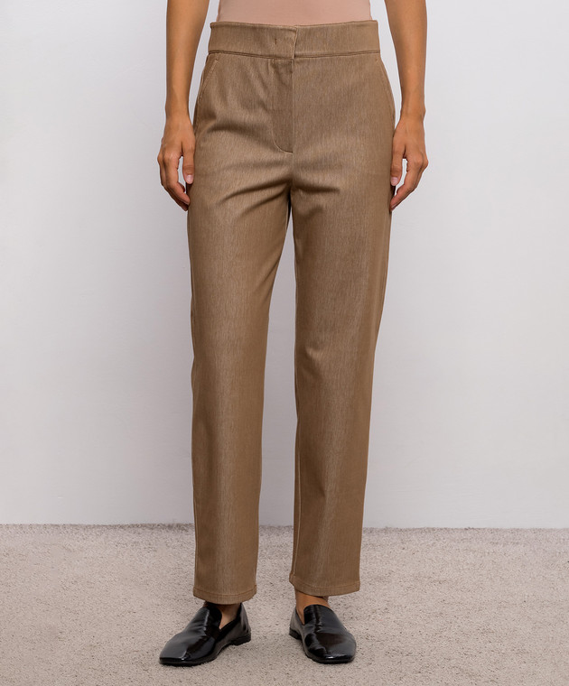 Max Mara Коричневі штани SAIO MMLSAIO зображення 3