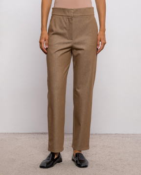 Max Mara Коричневые брюки SAIO MMLSAIO