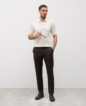 Dolce&Gabbana Коричневі штани з вовни GP0N7TGK059