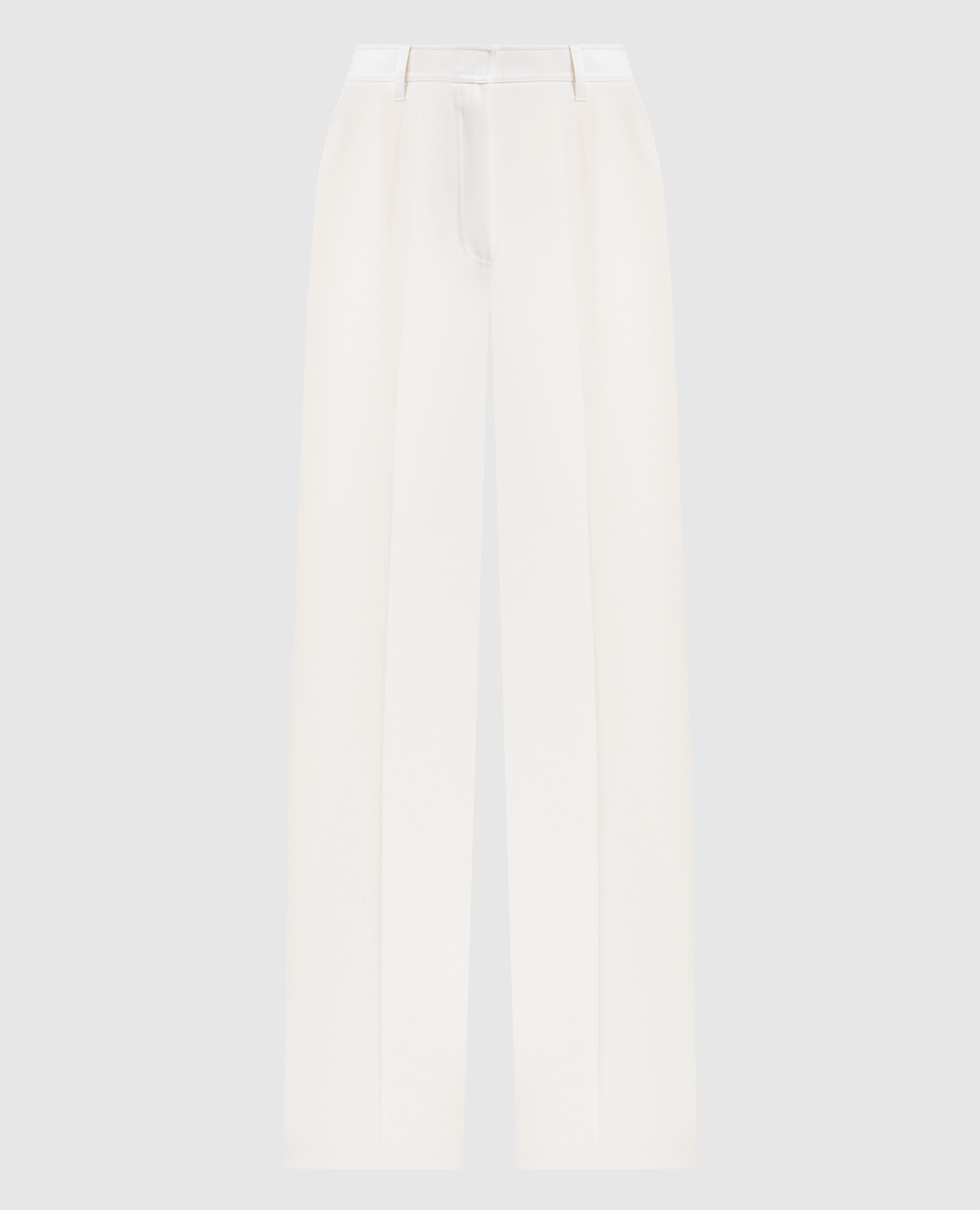 

Белые штаны Adige из шерсти, Белый, Прямые брюки