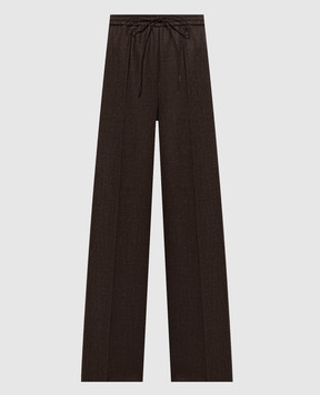 Max Mara Коричневые брюки PANTONE из шерсти MXSPANTONE