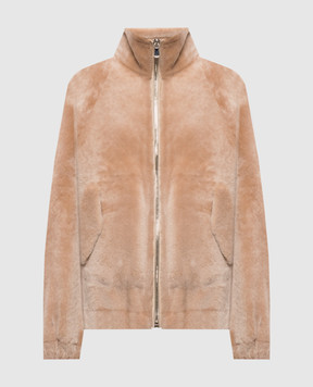 Babe Pay Pls Бежевая дубленка на молнии 2628MERINO