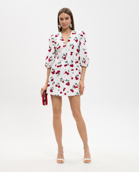 Twinset Біла сукня міні в принт 261TT2592
