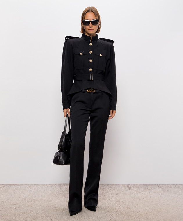 Balmain Черная куртка из шерсти JA0000000050 изображение 2