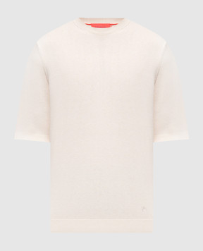 ISAIA Бежева футболка із шовку MG8260Y0470